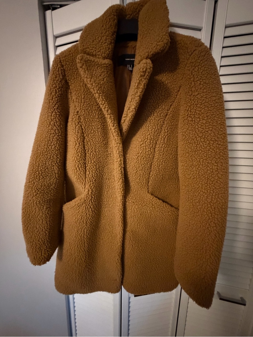 Vero Moda Camel Brown Teddy Jacket